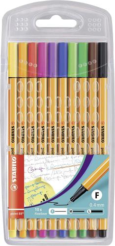STABILO point 88 Filzstift Schulstifte - 10er Pack