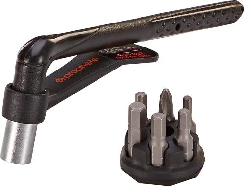 Prophete Unisex – Erwachsene Drehmomentschlüssel, 3-10 Nm, mit 6-TLG. Bit-Set Fahrradschlüssel