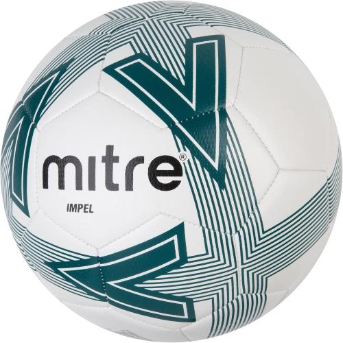 Preview: Mitre Impel L30P Fußball, hohe Strapazierfähigkeit, Formbeständigkeit, Weiß/Grün, 3
