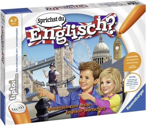 Ravensburger tiptoi 00786 - Sprichst du Englisch? Spiel, ab 4 Jahren, Lerne spielerisch und interaktiv Englisch