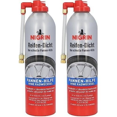 2x NIGRIN Reifendicht 500ml - Die schnelle Pannen-Hilfe