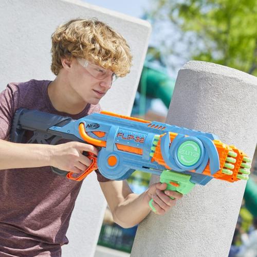 Nerf Elite 2.0 Flipshots Flip-32 Blaster, 32 Dart-Läufe für doppelte Feuerkraft AUSSTELLUNGSSTÜCK