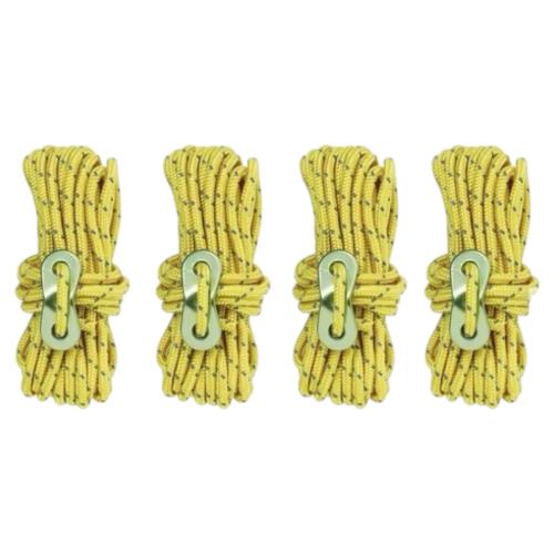 Preview: Trekstone 4x Reflektierende ABSPANNSEILE Ø 4mm ca. Länge 4 m