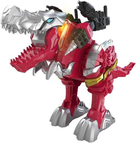 Power Rangers Battle Attackers Dino Fury T-Rex Champion Zord elektronische Action-Figur für Kids ab 4 Jahren mit Lichtern und Geräuschen