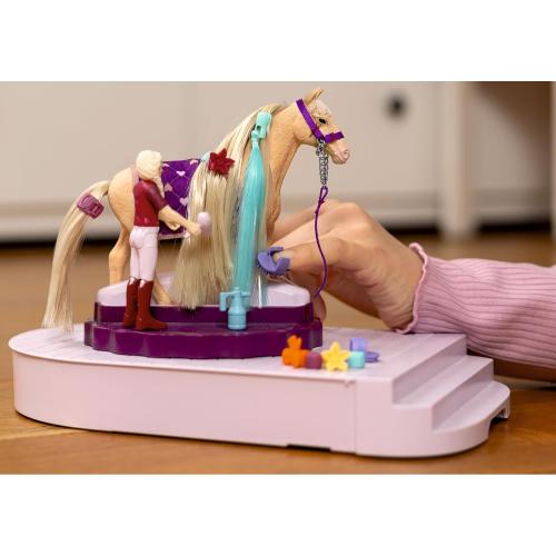 Preview: SCHLEICH Horse Club 42617 - Sofia's Beauties Pflege und Styling Station mit Pferd mit Mähne und Reiterin