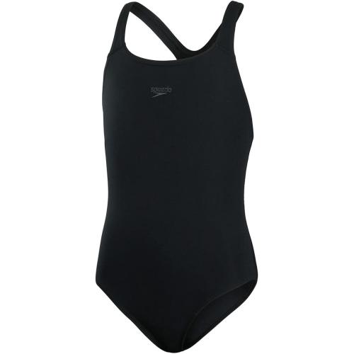 Speedo Mädchen ECO Endurance+ Medalist Badeanzug | Chlorbeständig | Recyclingmaterial | Bequeme Passform | Schwimmunterricht | Badeurlaub Black 9-10