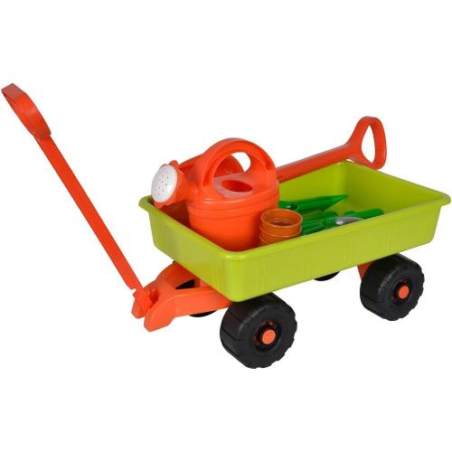 Androni Simba Bollerwagen mit Gartenwerkzeugen, 12-tlg. Länge 52 cm