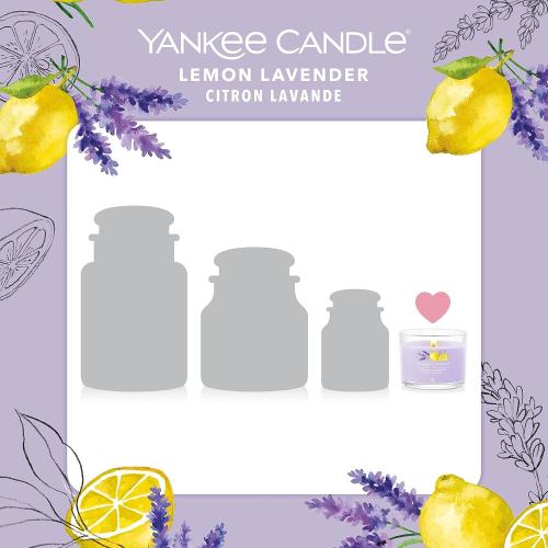 Preview: Yankee Candle Duftkerzen Geschenkset | Lemon Lavender Gefüllte Votivkerze | Sojamischung Wachsmischung | 3 Stück