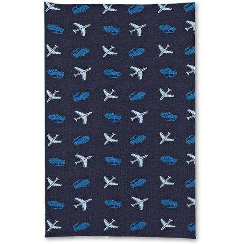 Sterntaler 1521967 Kinder Sommerschal Allrounder Loop Flugzeugmotiv (M, Marine)
