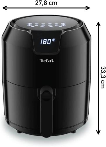 Tefal EY4018 Easy Fry Precision XL Heißluftfritteuse - 1500 Watt, 4,2 Liter, digitales Display, Schwarz 