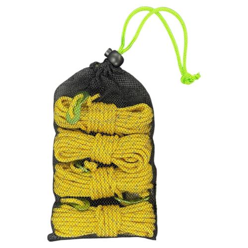 Preview: Trekstone 4x Reflektierende ABSPANNSEILE Ø 4mm ca. Länge 4 m