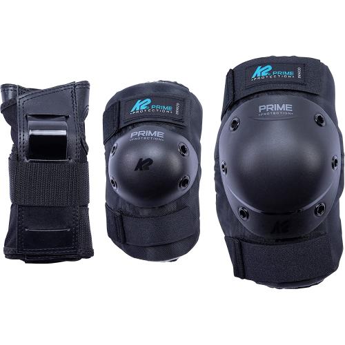 K2 Skates Unisex – Erwachsene PRIME PAD SET SLIM — Schoner Set fürs Inline Skaten — black - blue — 30E1414