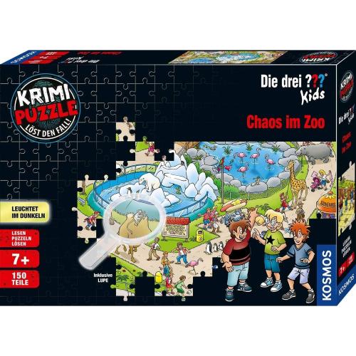 KOSMOS 697990 Krimi Puzzle Die drei ??? Kids Chaos im Zoo