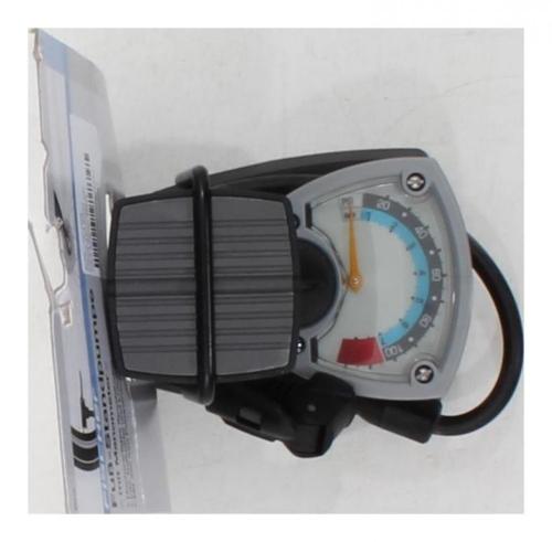 Fischer Luftpumpe Standpumpe Fahrradpumpe Fupumpe mit Manometer inkl. Adapter 