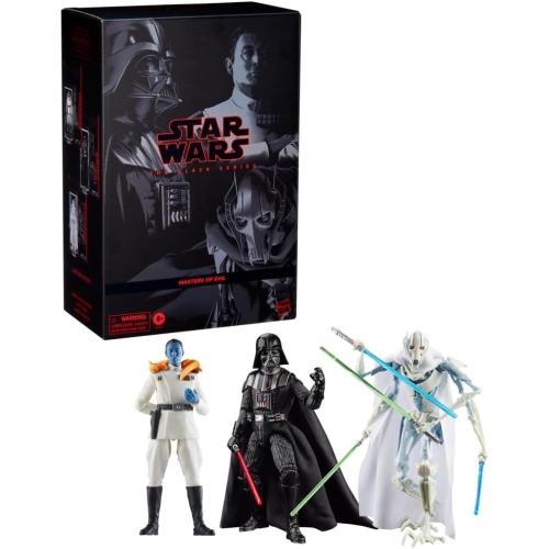 Hasbro G0659 - Star Wars The Black Series Darth Vader, Großadmiral Thrawn, General Grievous, Action-Sammelfiguren 3er-Pack, Skala 15 cm