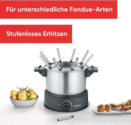 Severin Fondue FO2470- alle Fondue-Arten, inkl. 8 Gabeln