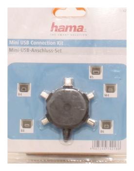 Hama Ladekabel Multi-Mini-USB-Adapter-Set  
