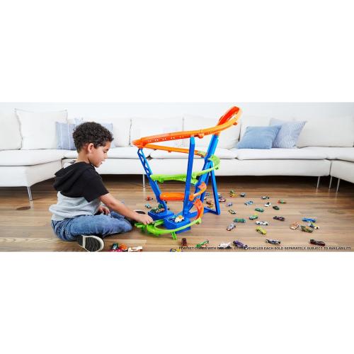 Preview: Hot Wheels HJT51 - Action Crash-Spirale Autorennbahn