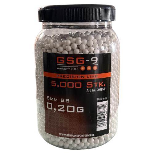 GSG Softair BB's 0.20 g Firebullets 5.000 ST. Kanister, Weiß, 6 mm, 201856