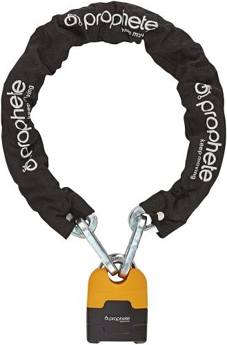 Prophete 0227 Fahrradschloss Kettenschloss 90 cm, Art, schwarz/orange 