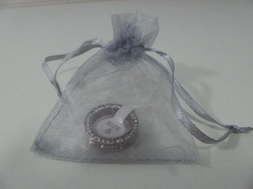 Silberring mit Zirkonen gr. 8