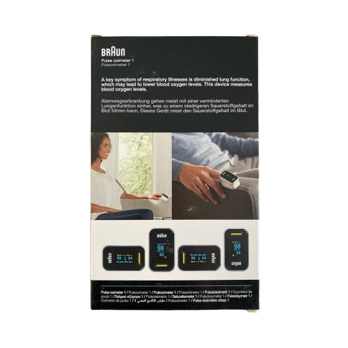 Braun Healthcare Pulsoximeter 1 (Sauerstoffsättigung, Blutsauerstoffgehalt, klinisch genaues) YK-81CEU