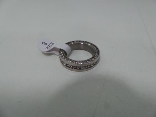 Silberring mit Zirkonen gr. 8