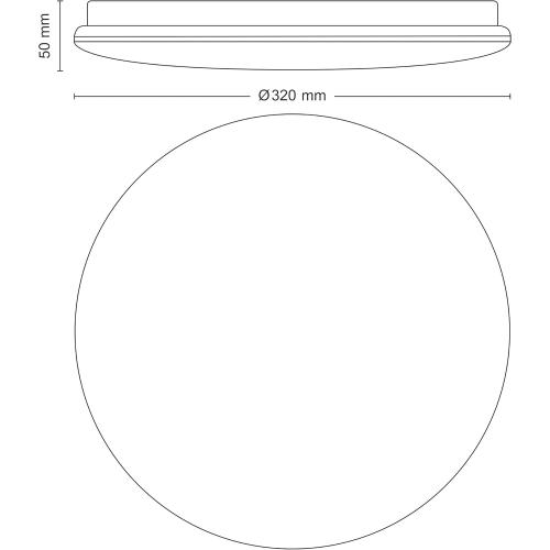 Preview: Philips LED Deckenleuchte ø320mm Moire 1700 Lumen 2700K - WARM Weiss