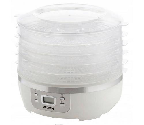 MEDION ® MD 19357 Dörrautomat LCD Display 350 Watt - 5 Stapelbare Aufsätze