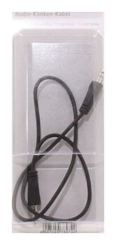 Hama Verbindungskabel 3,5-mm-Klinke, Stecker - Stecker, Stereo, 0,50 m  