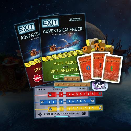 Preview: KOSMOS 684488 EXIT - Das Spiel - Adventskalender: Das intergalaktische Wettrennen - VERPACKUNGSSCHADEN