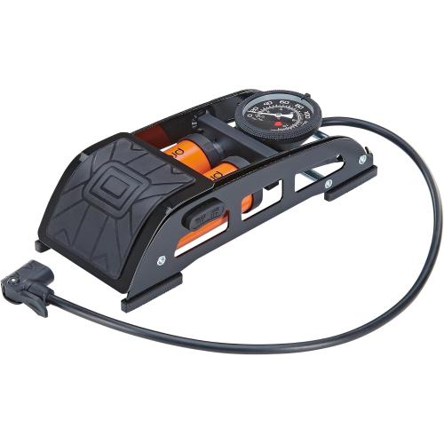 Prophete Luftpumpe, Fahrradpumpe, Stand- & Fußpumpe für alle Ventilarten, Schwarz AUSSTELLUNGSSTÜCK
