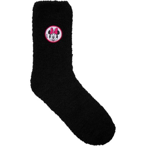 Preview: Disney Minnie Mouse Kuschelsocken für Damen - Schwarz/Weiß (2er Pack) 39 - 42