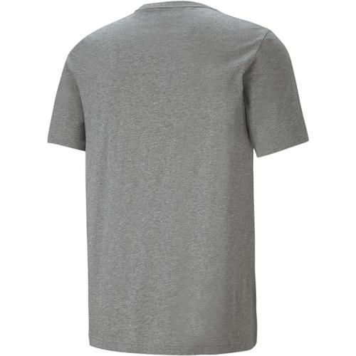 PUMA Herren T-Shirt Essentials Tee – Rundhals-Kragen Logo Heather GRAU - XL