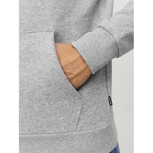 JACK & JONES Male Kapuzenpullover Logo Kapuzenpullover GRAU - L