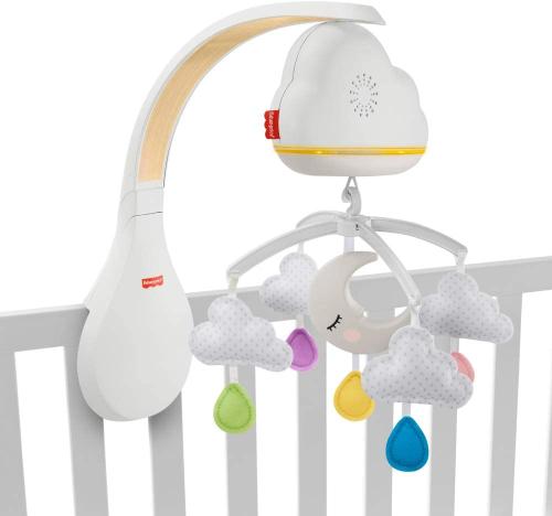 Fisher-Price GRP99 - Traumhaftes WolkenMobile und Spieluhr mit Geräuschsensor