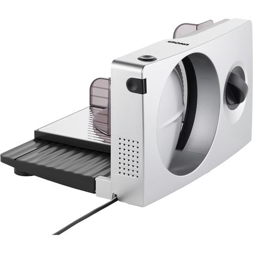 Unold 78866 ALLESSCHNEIDER Curve Silver, 100 W, 230 V, zusammenklappbar, Edelstahlmesser, Silber/Schwarz, Edelstahl