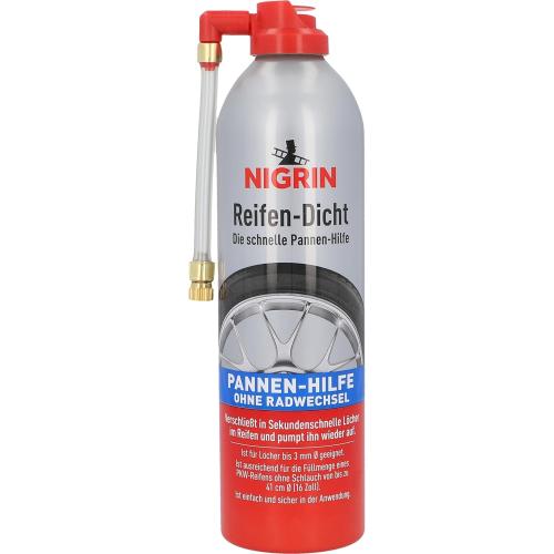 NIGRIN Reifendicht 500ml - Die schnelle Pannen-Hilfe (1er Pack)