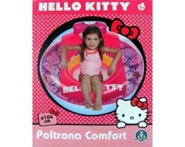 Hello Kitty Schwimmring Aufblasbares Luftkissen Rckenlehne 104cm Durchmesser 