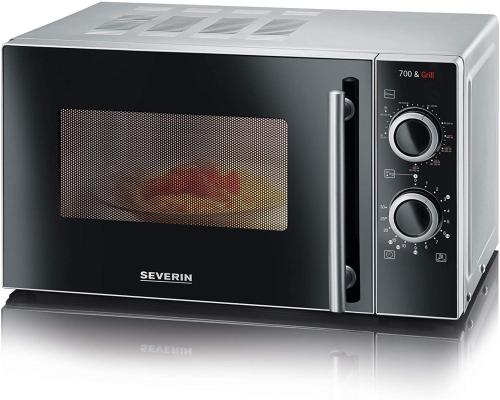Severin Mikrowelle mit Grill MW7875 silber