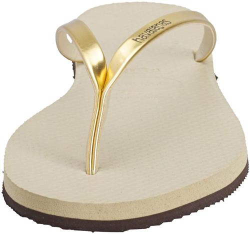 Havaianas Damen You Metallic Zehentrenner, Beige (Sand Grey/Light Golden), 35/36 EU