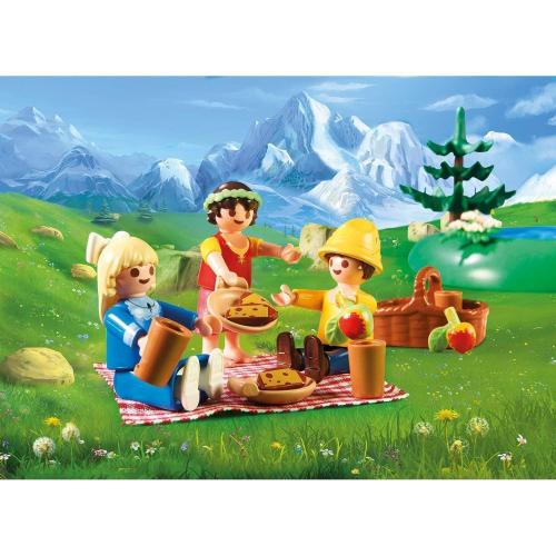 Preview: PLAYMOBIL Heidi 70254 Am Kristallsee mit Heidi, Peter und Clara, Inkl. Wasserpumpe