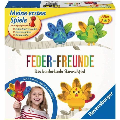 Ravensburger 20587- Feder-Freunde - Kinderspiel, ein kunterbuntes Sammelspiel für 2-4 Spieler