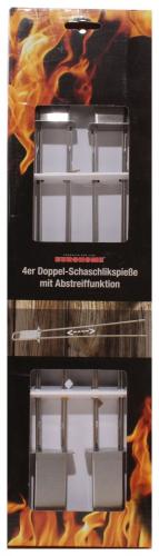 EUROHOME Schaschlikspiee Grillspiee Fleischspiee 4er-Set  