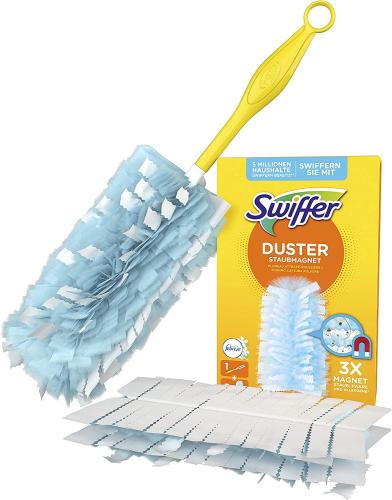 Swiffer DUSTER Staubmagnet mit Febreze Frische, Staubwedel + 3 Tücher