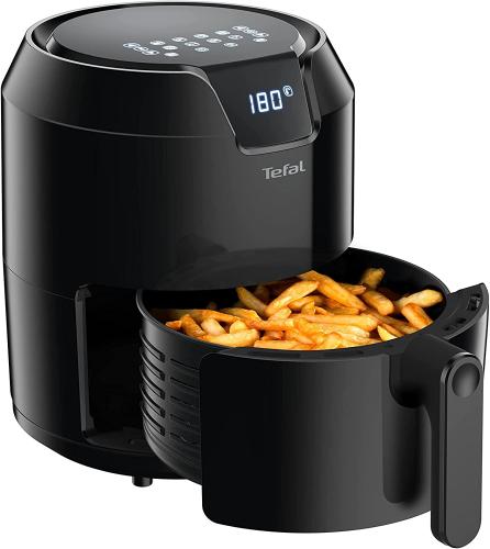 Tefal EY4018 Easy Fry Precision XL Heißluftfritteuse - 1500 Watt, 4,2 Liter, digitales Display, Schwarz 