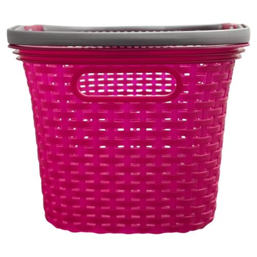 Rival Einkaufskorb Rattan 18 Liter mit Henkel - BEERE-ROSA