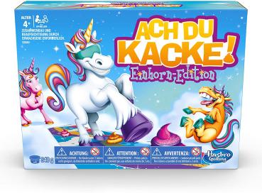 Hasbro Ach du Kacke: Einhorn-Edition, lustiges Kinderspiel