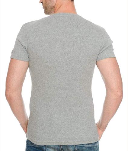 Geographical Norway Herren Uni T-Shirt JUBA Kurzarm (XL - Grau)