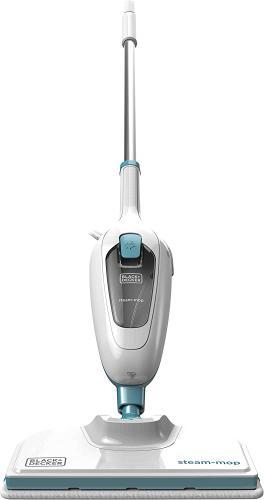 Black+Decker FSM13E1 Dampfbesen Steam Mop, Basic  Weiss